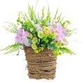 thumbnail image 2 of Puerta Cesta Corona de de resorte de de verano de corona de flores artificiales simuladas guirnalda para la casa de, 2 of 9