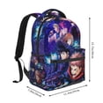 thumbnail image 2 of 15.7in Jujutsu Anime Kaise Backpacks Cute Laptop bag Cartoon Bags Bookbag Daypack Outdoor Travel, 2 of 6