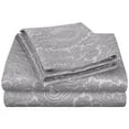 thumbnail image 2 of Decorative Italian Paisley Cotton-Rich Sheet Set - King, Dark Grey, 2 of 7