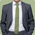 thumbnail image 6 of Umo Lorenzo Ties for Men Classic Necktie Solid Color Smooth Satin Finish, 6 of 7