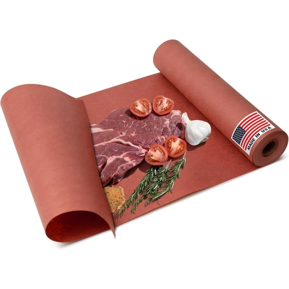Paclord 12" x 100' Made in USA Pink Butcher Paper Roll - Food-Grade, Breathable Peach Butcher Paper - Perfect for BBQ, Smoking Meat, Wrapping Brisket & Protecting the Bark