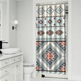 thumbnail image 2 of 36x72 Inch Bohemian Shower Curtain Ethnic Tribal Pattern in Earthy Colors Vintage Polyester Fabric Bathroom Décor, 2 of 5