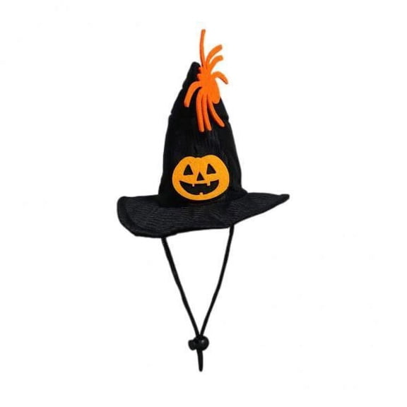 Bvdfgk 2x Cute Dog Cat Hat Scraf Outfits Witch Wizard Kitten Halloween Costumes Pumpkin Spider Bells Festival Funny Clothes Pet Supplies
