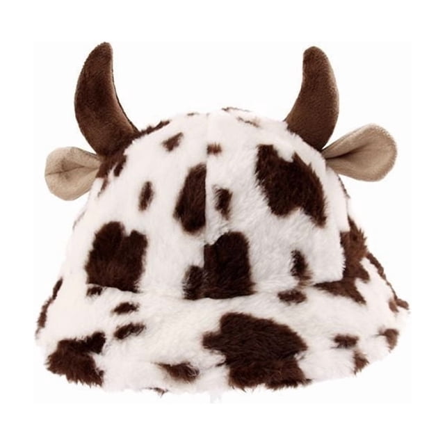 Sombrero tipo cubo de vaca con cuernos de mujer – Gorro de sol de pesca grueso y cálido de otoño invierno, gorro de senderismo de playa de poliéster ligero y plegable