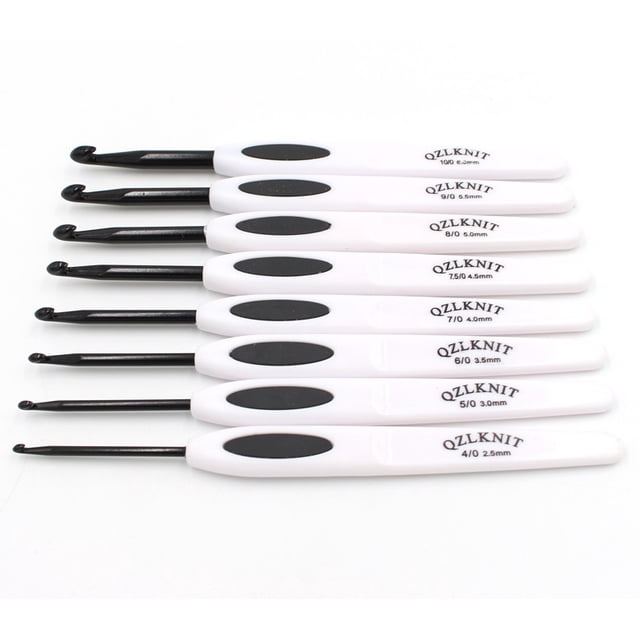 Mango de ganchos de ganchillo de aluminio para tejer agujas de tejer artesanía de plástico mango de agarre herramienta de telar 8 piezas seitruly JJ23579-00