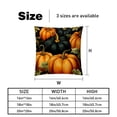 thumbnail image 5 of Thanksgiving Pumpkin Throw Pillow Covers Set of 2 - 16x16, 18x18, 20x20 Inches - Unique Patterns - Ideal for Bed Pillow, Throw Pillows for Various Occasions, 5 of 6