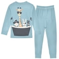 thumbnail image 2 of FORMRS Long Sleeve Top and Pants Pajama Set for Niños 2-Piece Sleepwear, Sizes 18M-8Y, Pirate Animals, 2 of 6