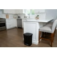 thumbnail image 2 of Mistral 19L Step on Garbage Can Black, 2 of 6