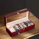thumbnail image 2 of Caja de almacenamiento para exhibición de relojes, estuche organizador para colección de joyas, soporte de madera para hombres, 2 of 5