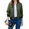 thumbnail image 2 of Women'S Barn Jacket Casual Coat Zip Up Spring Fall Clothes with Pockets Army Green XXL, 2 of 7
