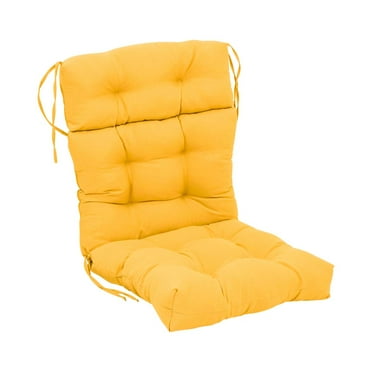 Blazing Needles 22-inch by 45-inch Solid Twill Tufted Chair Cushion