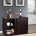 thumbnail image 4 of Costway Kitchen Storage Cabinet Sideboard Buffet Cupboard Wood Sliding Door Pantry, 4 of 10