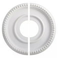 thumbnail image 1 of 1pc Round Split Medallion PU Decorative Ceiling Fan Light Fixtures Covers Plate Ceiling Medallion Hardware Accessories, 1 of 8