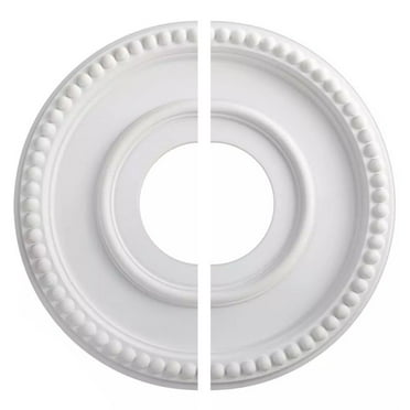AFQH Round Split Medallion PU Decorative Ceiling Fan Light Fixtures Covers Plate