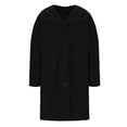 thumbnail image 5 of Winter clothing for women Plus Size Coat For Autumn Winter Warm Long Sleeve Outerwear With Button Closure And Pockets Full Length Comfortable Jacket, 5 of 6