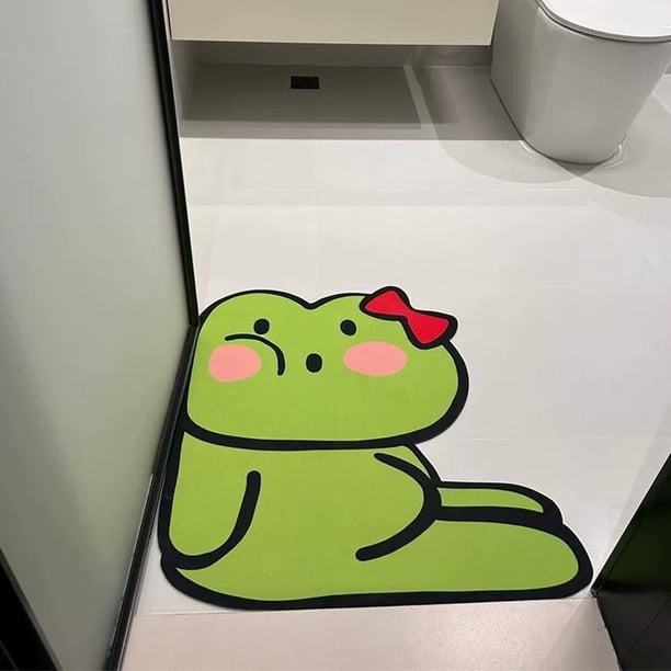 Alfombras de baño, alfombras para sala de estar, alfombra de área, felpudo para baño, alfombra de baño con animales lindos, alfombra absorbente de tierra de diatomeas, alfombra para pies EasyCare de s