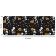 thumbnail image 7 of Black Halloween Dancing Skeletons Kitchen Rug Mat,Kitchen Runner Rugs Non Skid Washable,Decorative Kitchen Floor Mats for Kitchen,Sink,Laundry,17"x47.2", 7 of 7