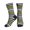 2 Black-2, variant on Athletic Socks Dispatcher Thin Gold Line Flag Sport Running Calf Socks Crew Socks for Men Women