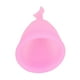 thumbnail image 4 of Juego de copas menstruales de silicona suave, 10 Uds., portátil, Flexible, reutilizable, copa de período de media luna para mujeres, color rosa, 4 of 12