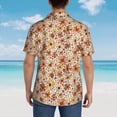 thumbnail image 3 of Lsque Wildflowers Vintage pattern Hawaiian Shirt for Men, Unisex Summer Beach Casual Short Sleeve Button Down Shirts-3X-Large, 3 of 9