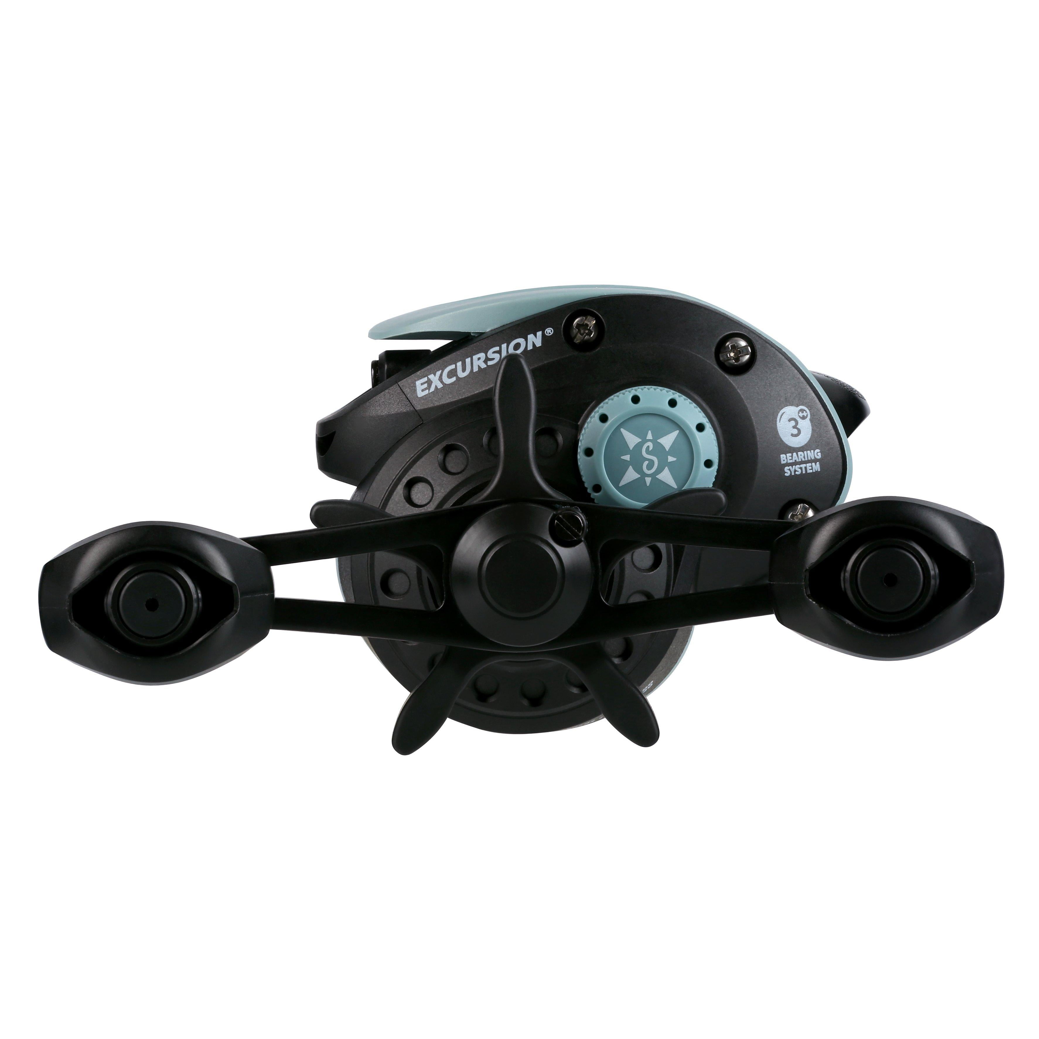 Shakespeare Excursion Low Profile Baitcast Fishing Reel, Left-Handed
