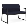 thumbnail image 1 of Gansett Reception Waiting Room Healthcare Loveseat / Black Steel / Navy Blue, 1 of 5