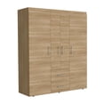 thumbnail image 2 of Armario Armable moderno de cuatro puertas con cajones modelo Bariloche color Beige marca Excelsior, 2 of 6