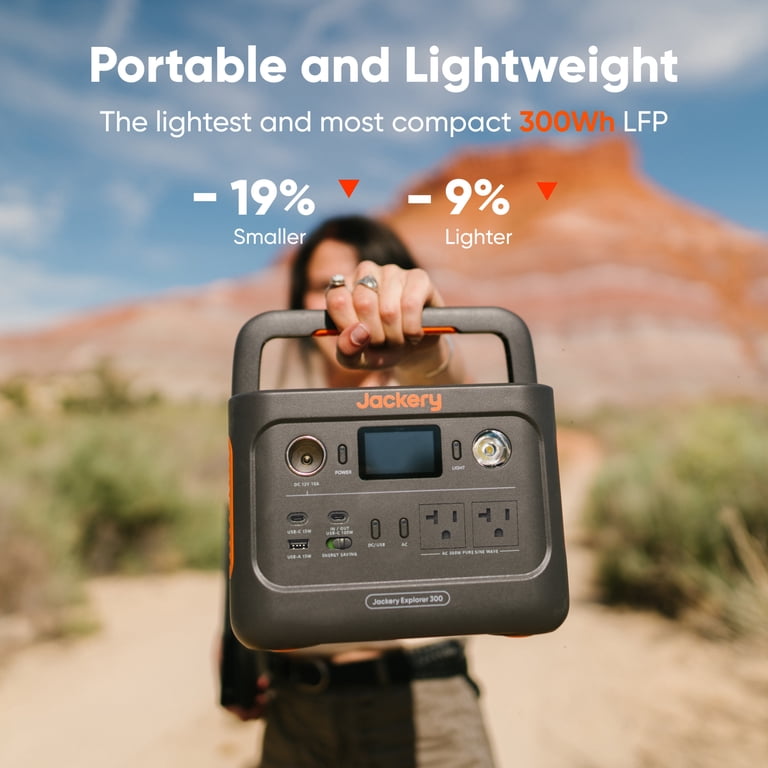 Jackery Explorer 300v2 Auto Kit 300W Continuous/600W Peak Portable
