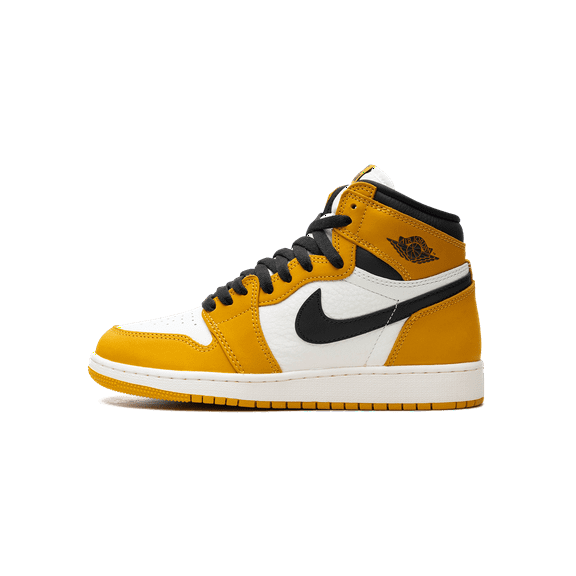 Jordan GRADE SCHOOL Air Jordan 1 Retro High OG GS "Yellow Ochre / Black" FD1437 701 from Stadium Goods