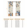 thumbnail image 6 of Fsddascl Orange Blue Pumpkin Fall Blackout Curtains for Bedroom/Living Room, Thermal Insulated Kitchen Curtains, Thanksgiving Maple Leaves Branch Grommet Darkening Window Treatment Drapes 52"x84"x2, 6 of 6