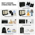 thumbnail image 5 of XXXFLOWER 7-Piece Travel Packing Set, Organizes Cruise Essentials Makeup Bag for Carry On (Black), 5 of 7