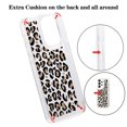 thumbnail image 3 of Feishell Case For Samsung A23 5G Cute Leopard Print Pattern Soft TPU Rubber Bumper Shockproof Anti-Scratch Slim Phone Cover Support Wireless Charging For Samsung Galaxy A23 5G, Black+Pink, 3 of 8