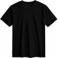 thumbnail image 2 of Womens T-Shirts Black T-Shirt Crewneck Short Sleeve Solid Color Summer Tops Casual Loose Tees, 2 of 8