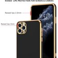 thumbnail image 2 of iPhone 11 Pro Case, iPhone 11 Pro Phone Case with Extra Adjustable Love Heart Kickstand Holder Soft TPU Plating Bumper iPhone 11 Pro Phone Case Cover for Girls Women, Black, 2 of 17