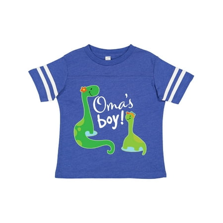 

Inktastic Omas Boy Grandson Dinosaur Gift Toddler Boy Girl T-Shirt