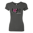 thumbnail image 2 of Wild Bobby Loved John 3:16 Inspirational/Christian Women Slim Fit Junior Tee, Dark Grey, XX-Large, 2 of 6