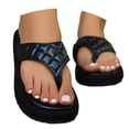 thumbnail image 3 of jiaxiM Cushioned Flip Flops Womens Thong Sandals Cute Women House Slippers Non- Womens Sandals Rubber Sole Orthofeet Shoes for Women, 3 of 9