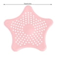 thumbnail image 2 of Kitchen Floor Drain Shower Drain Hair Catcher Silicone Hair Plug Hair Catcher With Suction Cup Shower Drain Cover Suitable For Bathroom Tub And Kitchen Easy To Install And Clean Light Pink, 2 of 7