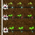 thumbnail image 1 of Grifo de jardín de manguera de 10 piezas,grifo de jardín de plástico, para control de válvula de agua de jardín al aire libre, negro + rojo, 1 of 2