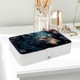 thumbnail image 6 of Wolf Elegant PU Leather Jewelry Box Organizer with Removable Compartment, Portable Jewelry Display & Bracelet Holder, 6 of 6