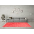 thumbnail image 3 of Ahgly Company Indoor Square Abstract Red Contemporary Area Rugs, 4' Square, 3 of 4