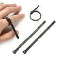 thumbnail image 5 of 5 pc Ring Sizer US Official American Finger Measure Finger Gauge Measuring Belt for Men and Womens Sizes Black 11.5x0.5x0.15cm, 5 of 7