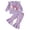 Purple, variant on Nwiuh Toddler Pajama Outfit Set Kids Slim Fit Tops and Pants Boys Girls Lounge Sets Loungwear Sleepwear (Pink, 6-12 Months)