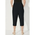 thumbnail image 3 of Catherines Women's Plus Size Suprema Elastic Waist Capri Pant (Petite Available), 3 of 6