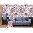 thumbnail image 4 of Karissma Violet Floral Removable Wallpaper 10'L x 24''W, 4 of 4