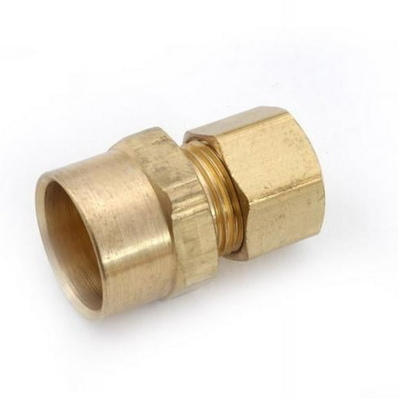 Anderson Metals 3/8 in. Compression in. X 1/2 in. D Sweat in. Brass Adapter