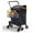 Black, variant on Stairs Climbing Shopping Cart w/Waterproof Basket Liner & 360° Swivel Wheels | Foldable Collapsible & Lightweight | Perfect for Groceries Laundry Utility Cart - Silver