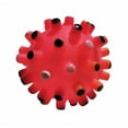 thumbnail image 2 of 3 Pack Small Squeaky Dog Toys Bouncy Spike Ball Color Full Tip Puppy Lot, 2 of 6