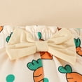 thumbnail image 5 of Bellafa Newborn Baby Girl's 3pc Animal Prints Long Sleeve Romper and Pant Sets Cute Infant Easter Outfits with Bowknot Headband, 5 of 9