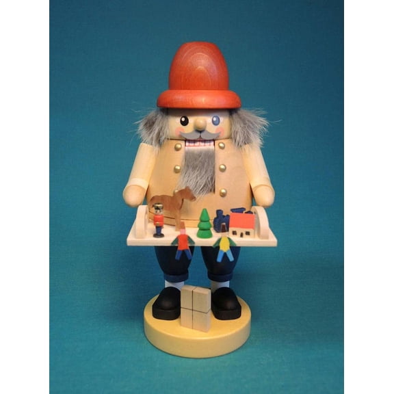 German nutcracker toy salesman, height 20 cm / 8 inch, original Erzgebirge by Richard Glaesser Seiffen
